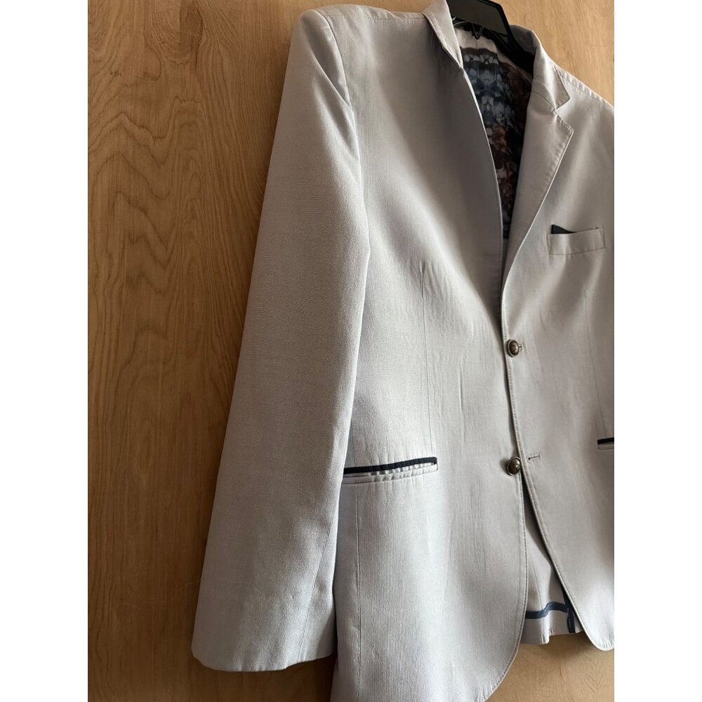 Philipp Plein Homme Men’s Limited Edition Light Blue Skull Lined Blazer - Picture 12 of 16